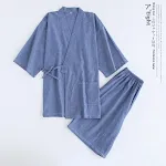 Japanese Men's Kimono Pajamas Short-sleeved Shorts — photo 3