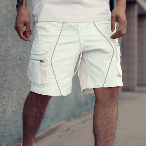 Title 6, Mens Shorts With Multi-pocket Reflective Strips