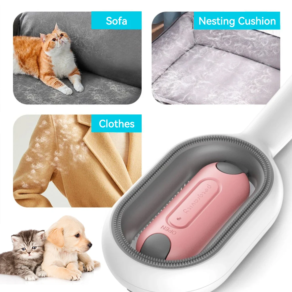 Title 11, Clean Cat Dog Hair Removal Comb with Wipes Upgr...
