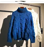 Suéter de chaqueta exterior retro estilo perezoso suelto y grueso — foto 2