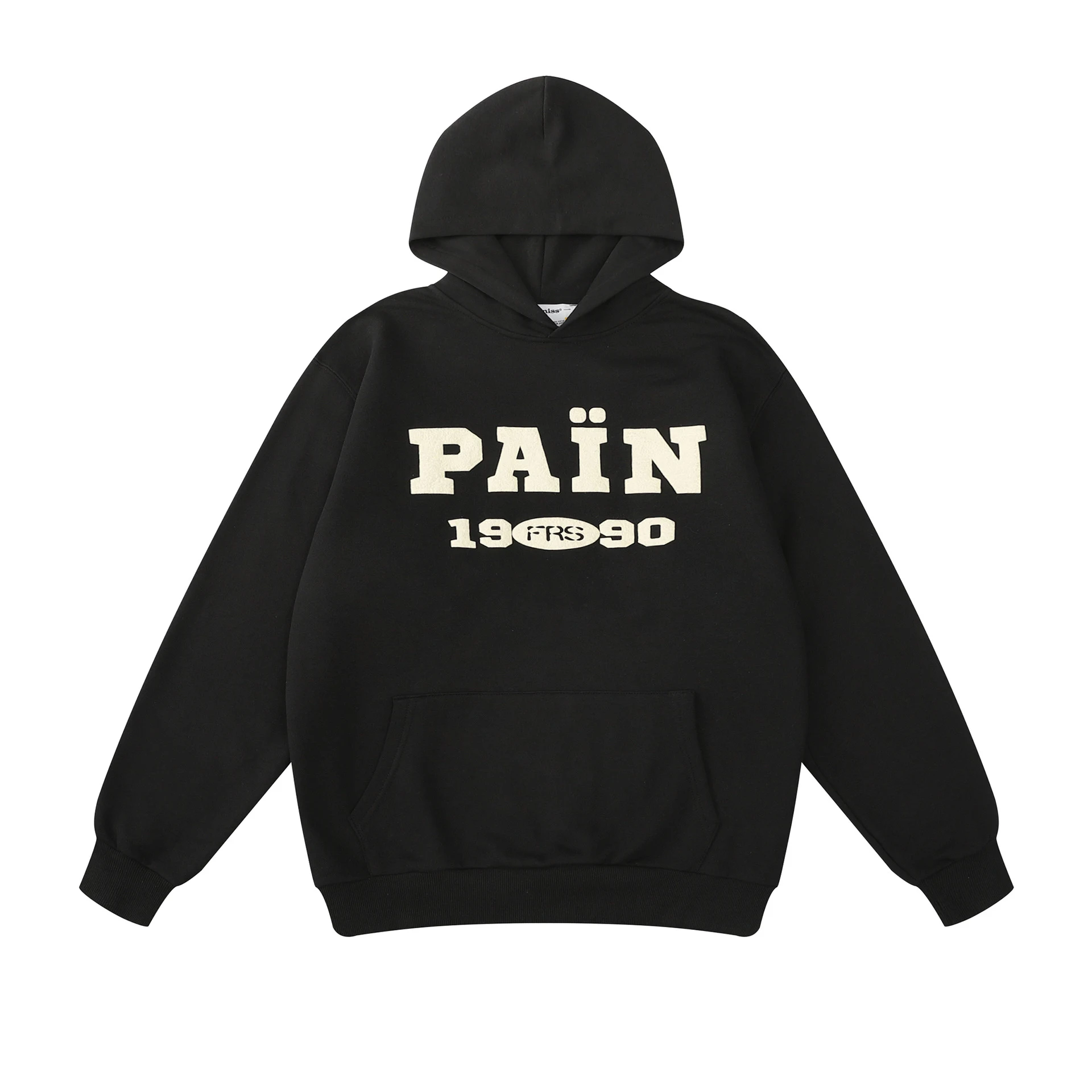 Moletom unissex com capuz e estampa de letras universitárias, manga longa, perfeito para um visual casual e confortável estilo college. — foto 5