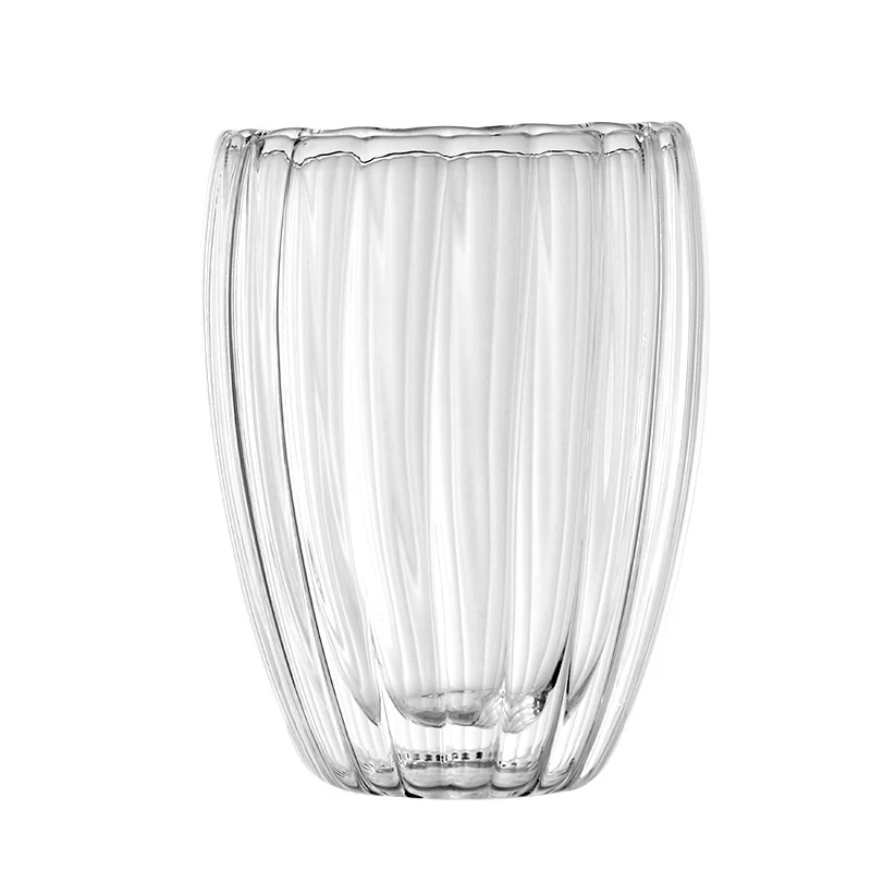 Title 2, New Striped Double Layer High Borosilicate Glas...