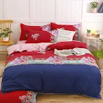Jogo de 4 peças de algodão simples para lixar, edredom pequeno e espesso para cama, ideal para noites aconchegantes e um sono tranquilo. — foto 2
