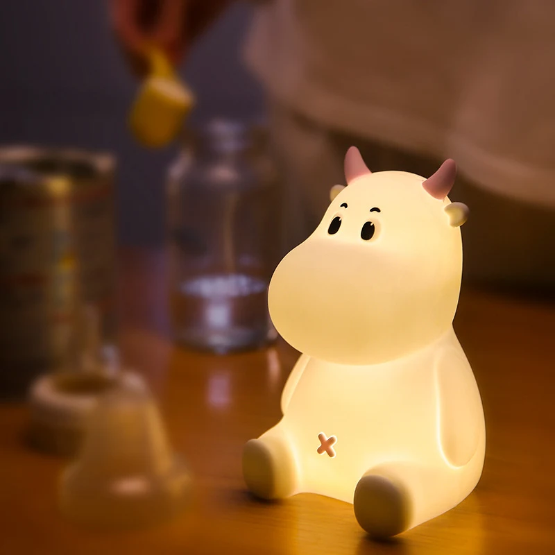 Title 1, Silica Gel Bedside Lamp for Bedroom with USB Ch...