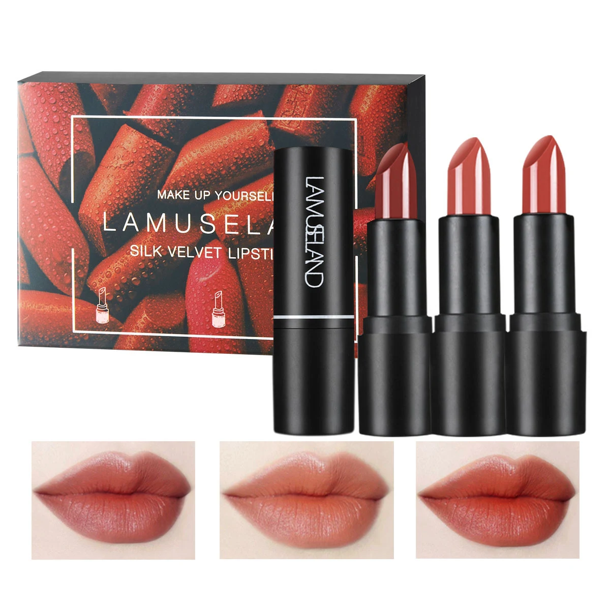 12-Color Moisturizing Velvet Lipstick. Achieve soft, hydrated, and colorful lips with our long-lasting formula and a wid — photo 6