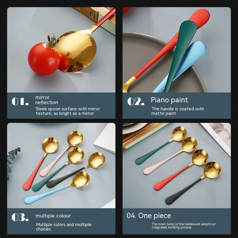 Title 4, Creative Cute Thickening Stainless Steel Househ...