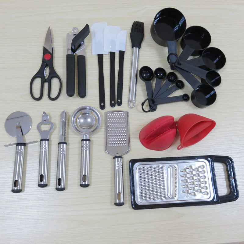 Title 1, 42-Piece Nylon Kitchenware Set with Stainless S...
