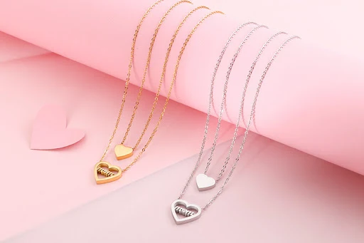 Title 5, Moederdagcadeau Liefde Titanium Stalen 18K Goud...