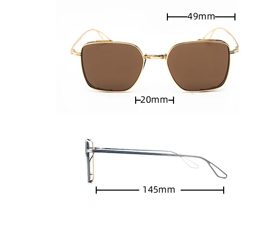 Title 1, Nieuwe UV-bestendige zonnebril met metalen frame