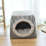 All-Season Space Capsule Cat House with Cat Litter and Kennel Pet Litter, providing comfort, cleanliness, and a cozy spa — photo 5
