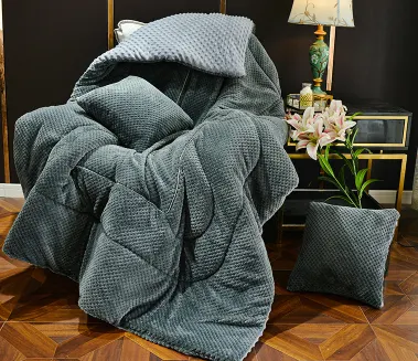 Title 7, New Folding Pillow Quilt Dual-use Winter Thicke...
