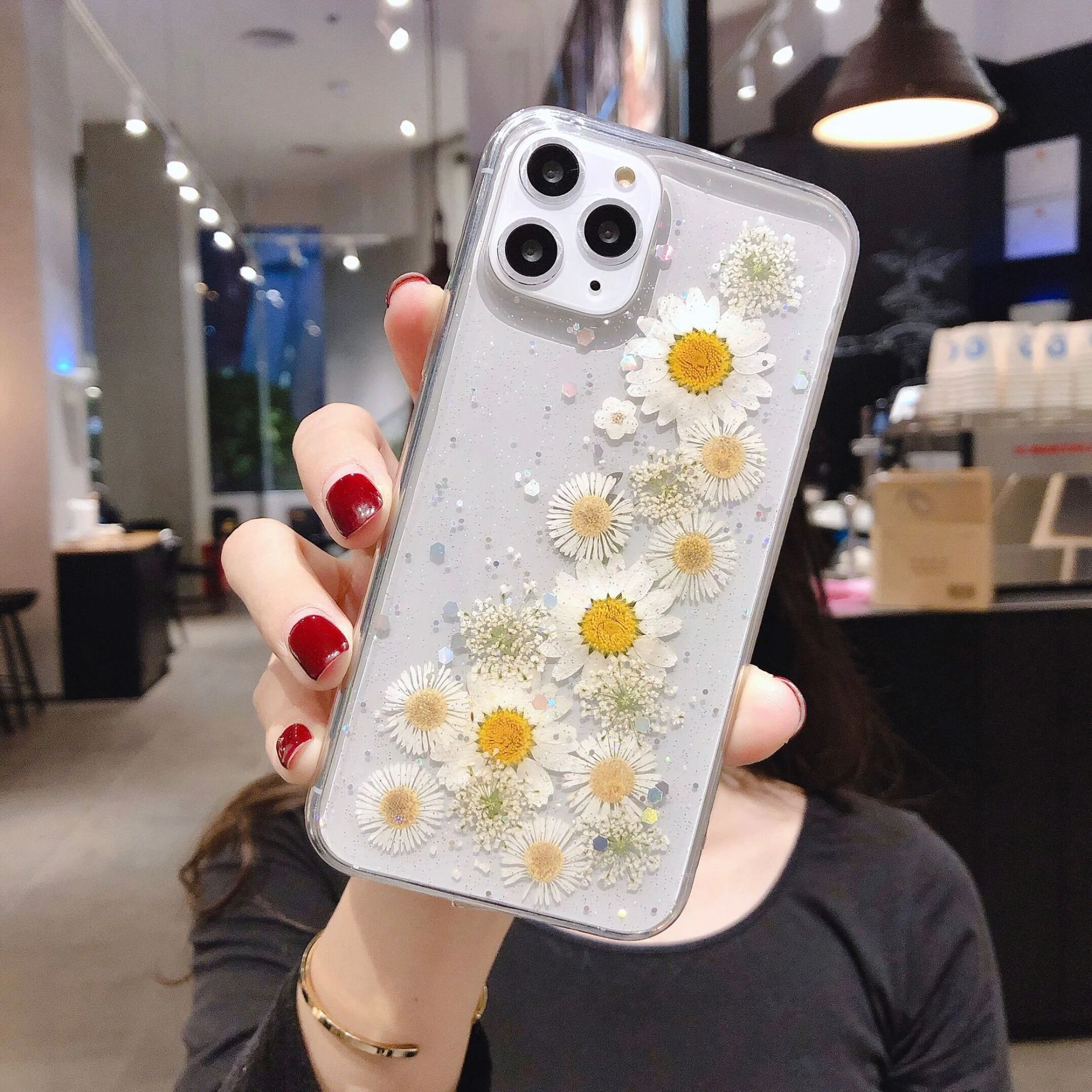 Title 1, Capinha Shiny Daisy para iPhone 11 Pro Max X, p...
