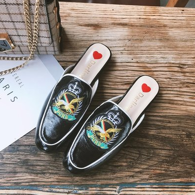 Embroidered Mules Shoes Stylish & comfortable slip-ons Women's summer footwear with unique embroidery Effortlessly elega — photo 6