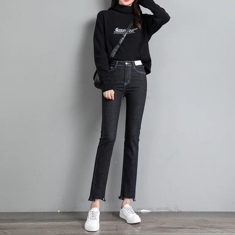 Women's Smoky Gray Straight-leg Jeans, comfortable and stylish. Versatile jeans perfect for casual or dressed-up looks. — photo 4