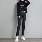 Women's Smoky Gray Straight-leg Jeans, comfortable and stylish. Versatile jeans perfect for casual or dressed-up looks. — photo 4