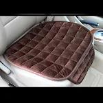 Checkered Embroidered Plush Non-slip Car Seat Cushion for comfort, style and support. Enjoy a more relaxed and safer dri — photo 3