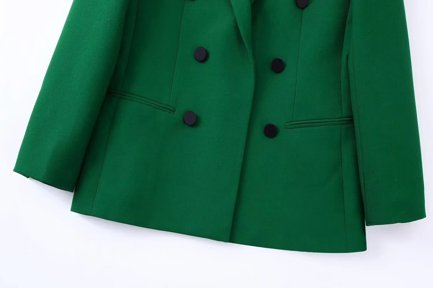 Title 6, Womens Fashion Casual Solid Color Double-breas...