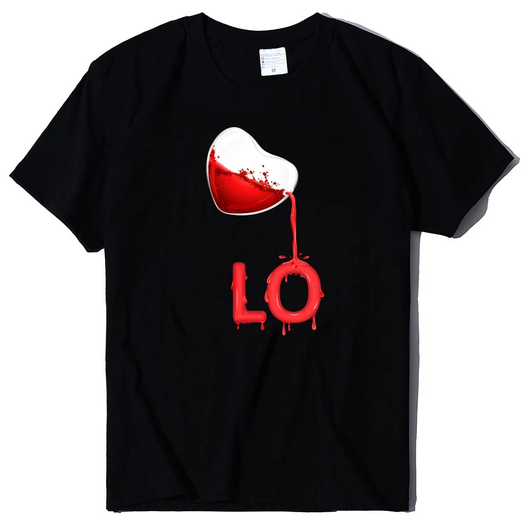 Title 10, Blusa de casal gola redonda com bordado LOVE ve...
