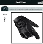 Luvas táticas Army Fan Seal para moto, dedos completos, antiderrapantes e frescas. Garanta segurança e conforto em suas aventuras de motociclismo. — foto 7