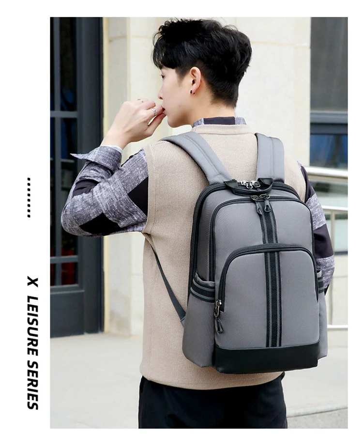 Title 7, Mochila masculina para negócios, moderna e simp...
