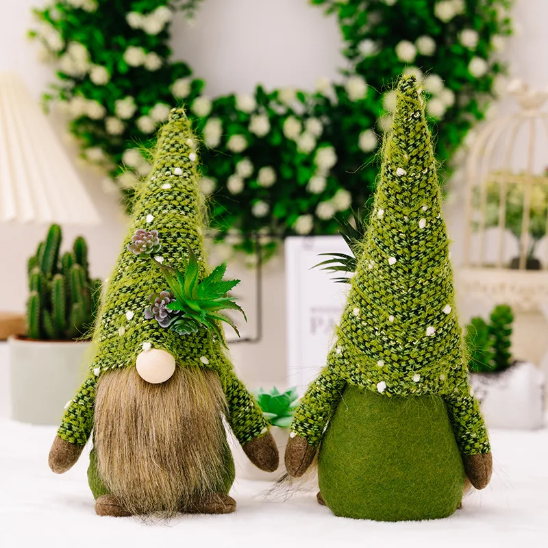 Title 6, Creative Green Plant Fleshy Rudolph Doll Bring ...