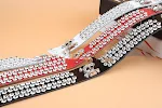 Cinto country ocidental feminino com strass e rebites de alta qualidade. Adicione brilho e estilo ao seu visual. — foto 6