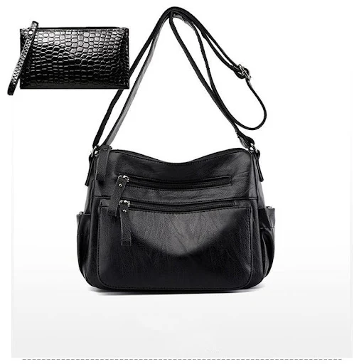 Title 1, Women New Soft Leather Single Shoulder Messenge...