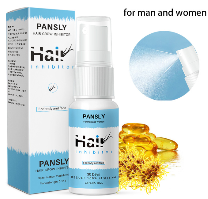 Spray de esencia inhibidor de crecimiento de vello permanente, indoloro para barba, piernas, axilas, brazos, reparación suave. — foto 14