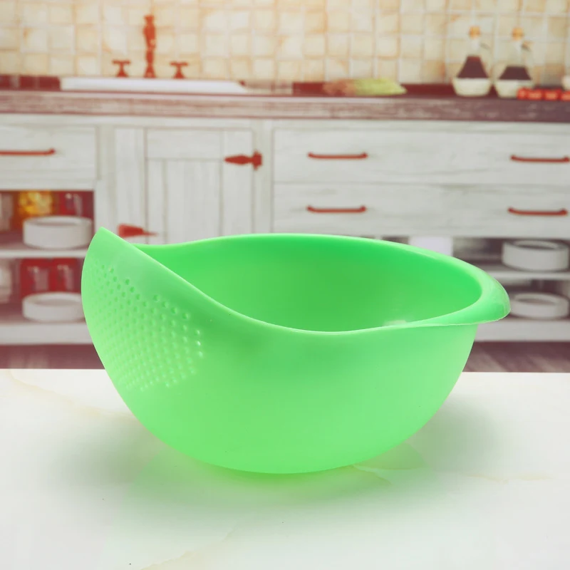 Peneira para lavar arroz com escorredor integrado, facilitando a lavagem e drenagem. Prepare arroz perfeito de forma rápida e simples. — foto 7
