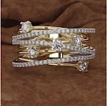 Anel Cruz com Zircônia Micro-Incrustada Separação de Cores Joia Sofisticada e Elegante para Mulheres Presente Ideal Design Exclusivo e Brilhante — foto 11