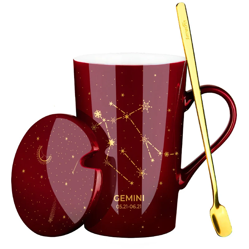 Title 18, Gift box with lid spoon milk coffee cup perfect...