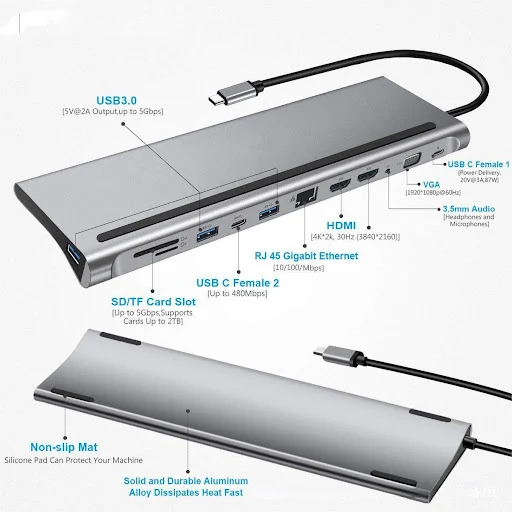 Title 5, Multipower Dock USB-C para carregamento rápido ...