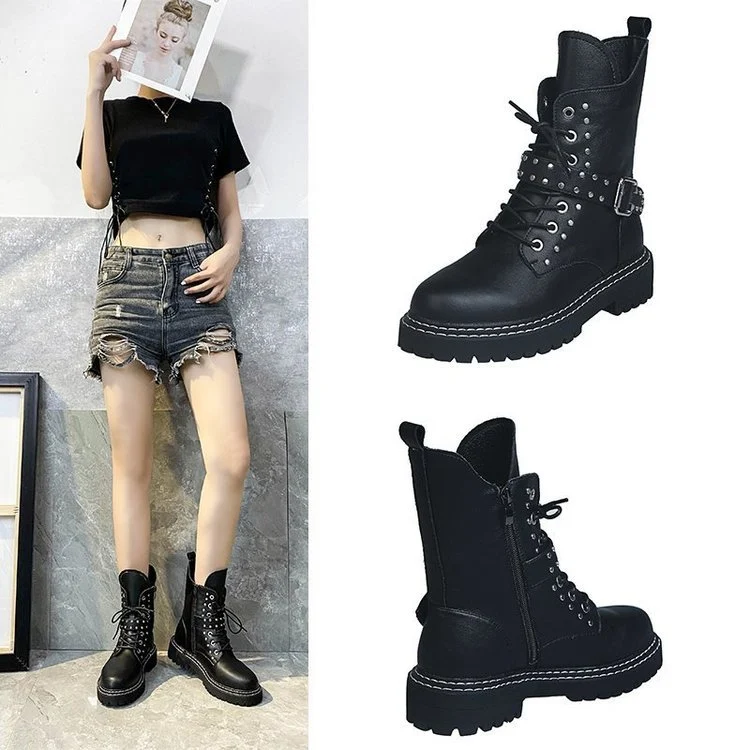 Title 2, Knight Boots Vintage Martin Boots for men, clas...