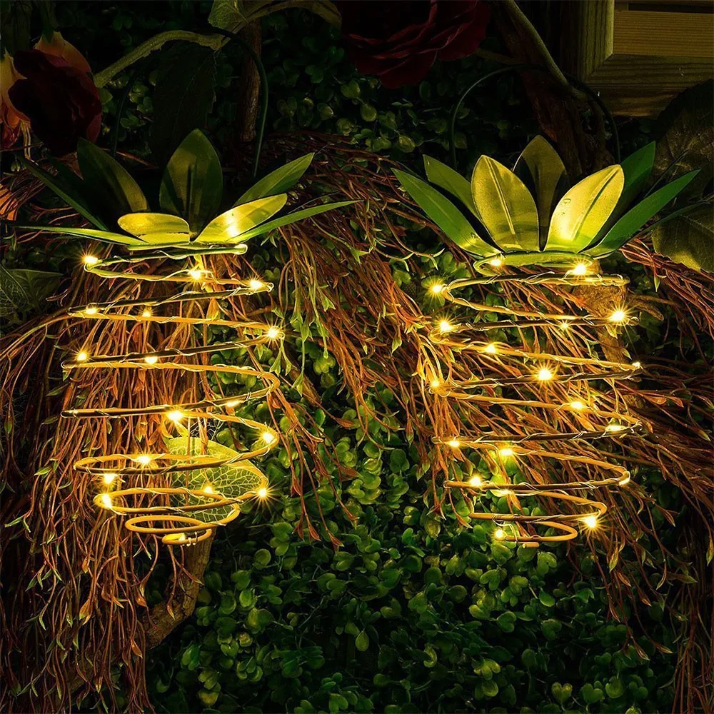 Title 4, Outdoor Solar Light Waterproof Pineapple Shape ...