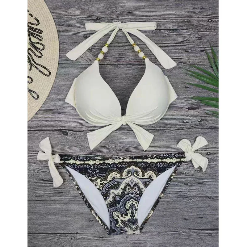 Title 5, Baskılı Kadın Bikini Askılı Split Takım