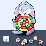 Jogo de dardo com bolas pegajosas para crianças, atacado, desenho animado divertido e veludo. Criatividade garantida! — foto 1