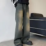 Pantaloni Casual Dritti Uomo Moda. Comodi ed eleganti, perfetti per un look casual di tendenza. Scopri la vestibilità ideale e il tuo stile. — foto 22