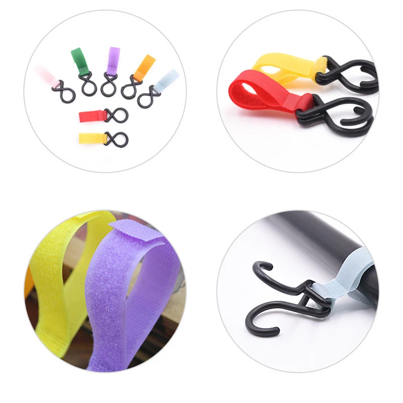 Multifunktionale Nylon-Baby-Aufbewahrungshaken Zubehör, ideal für Kinderwagen und mehr. Ordnung leicht gemacht, alles griffbereit und sicher. — foto 17