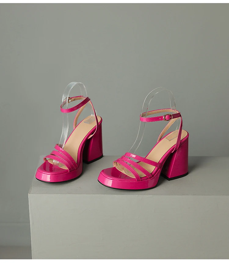 Title 4, European And American Style Roman High Heels Fa...