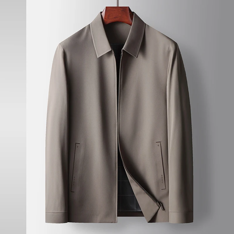 Jaqueta Masculina Primavera e Outono Leve e Respirável Ideal para Uso Diário e Atividades ao Ar Livre Conforto e Estilo Moderno. — foto 2