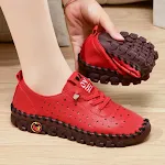 Leather Ladies Mom Casual Loafers. Comfortable and stylish everyday footwear, perfect for busy moms. Versatile and easy — photo 2