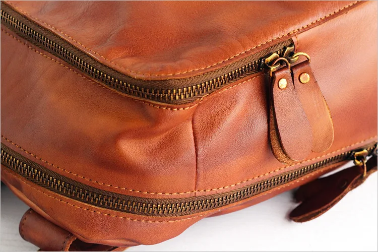 Vintage Rubbed Color Handmade Top Layer Leather Travel Bag, a durable and stylish travel companion for your adventures a — photo 5