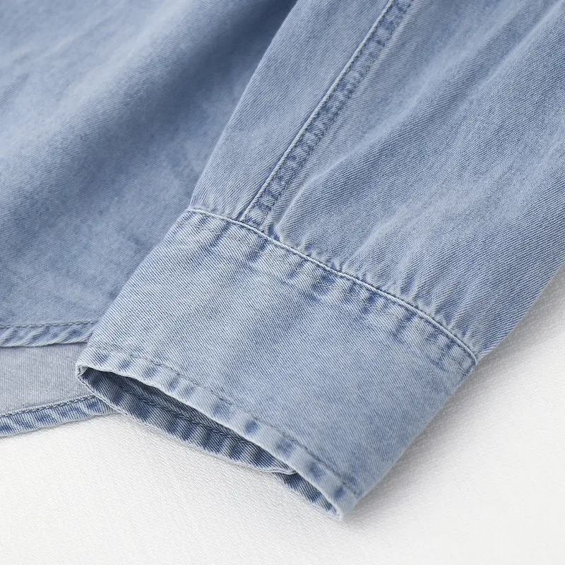 Title 3, Womens Retro Loose Denim Top