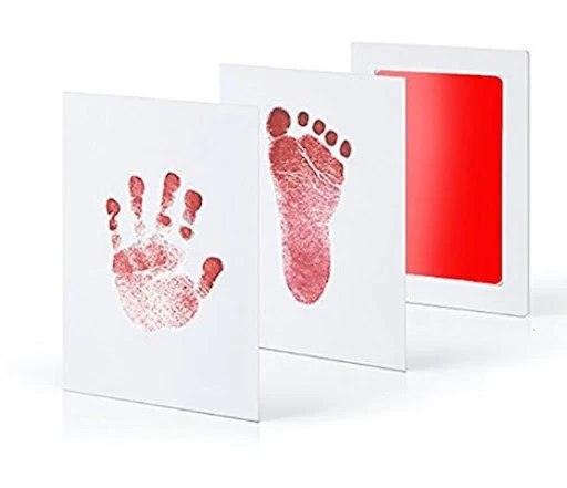 Title 4, Niet-giftige en wasvrije baby-inktkit voor hand...