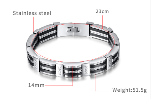 Title 1, Pulseira de aço titânio de silicone