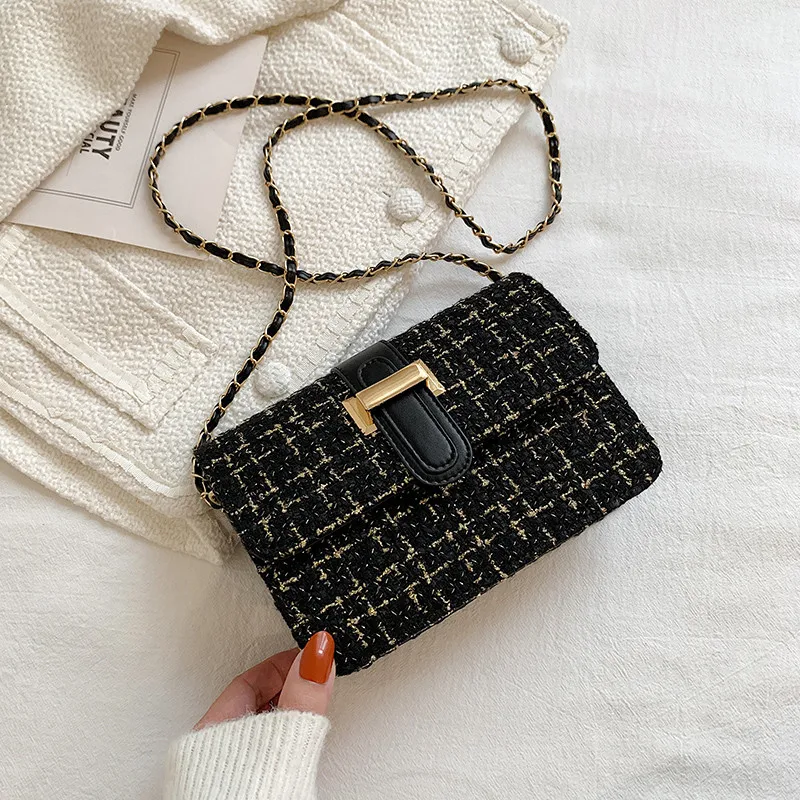 Fashionable Woolen One Shoulder Messenger Bag for Women. Stylish and practical, perfect for everyday use and special occ — photo 3