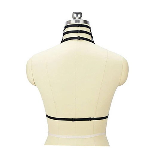 Punky Body Harness voor een gedurfde stijl. Verstelbaar, comfortabel en perfect om je figuur te accentueren en een punk touch aan je look toe te voegen. — foto 1