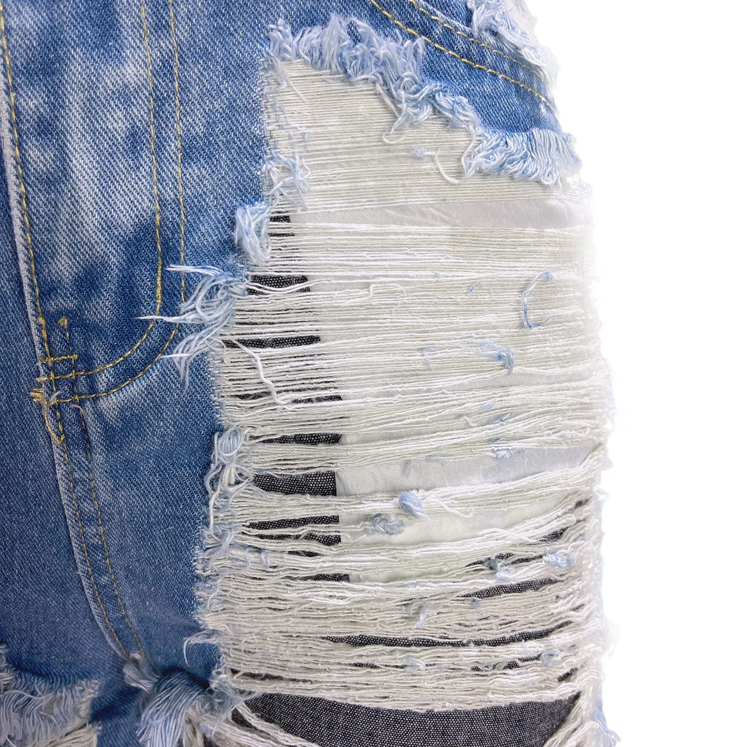 New European and American Women's Sexy Denim Shorts High Waist Leisure Ripped. Stylish, comfortable, and perfect for cas — photo 3