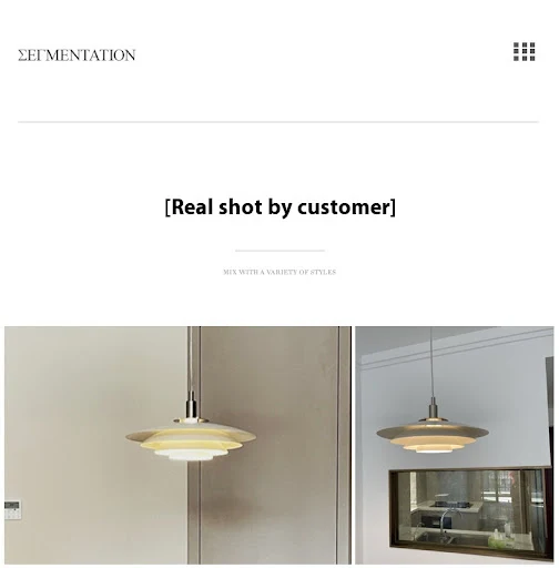Title 9, Nordic Creative Restaurant Chandelier Bar UFO L...