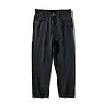 Jeans voor heren in effen kleur, gewassen. Casual broek voor dagelijks gebruik. Comfortabele pasvorm en tijdloze uitstraling. — foto 1